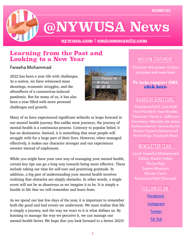 December 2022 newsletter cover