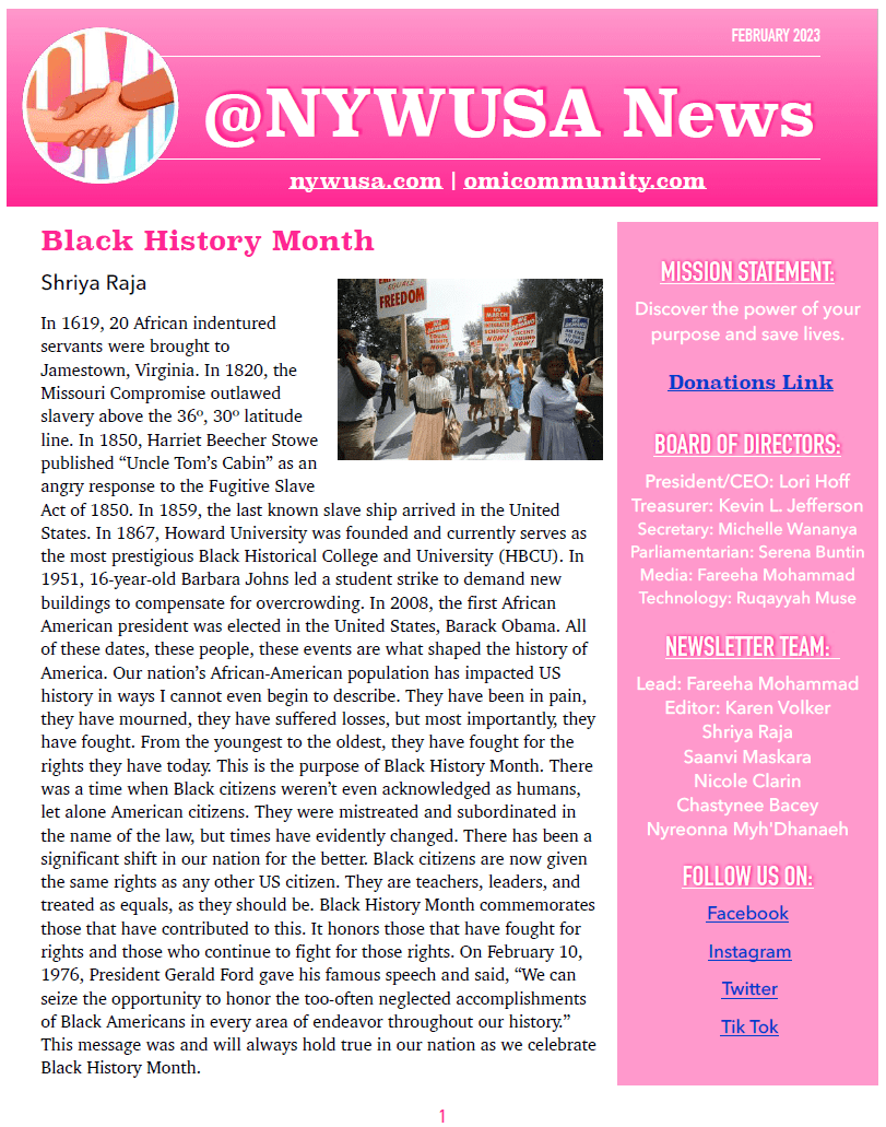 February 2023 newsletter cover