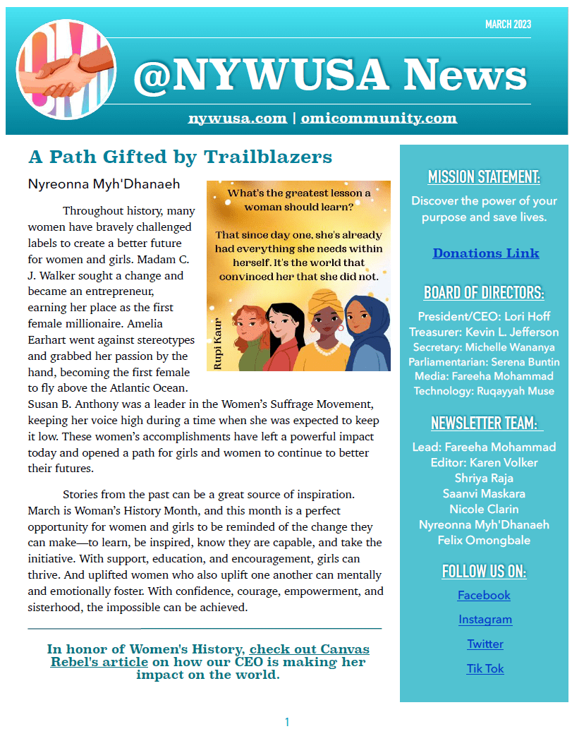 March 2023 newsletter cover