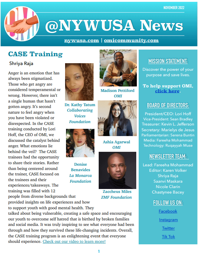 November 2022 newsletter cover